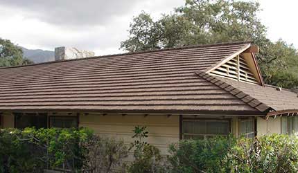 Brown home with Brown Decra Shake Shingle Roofing